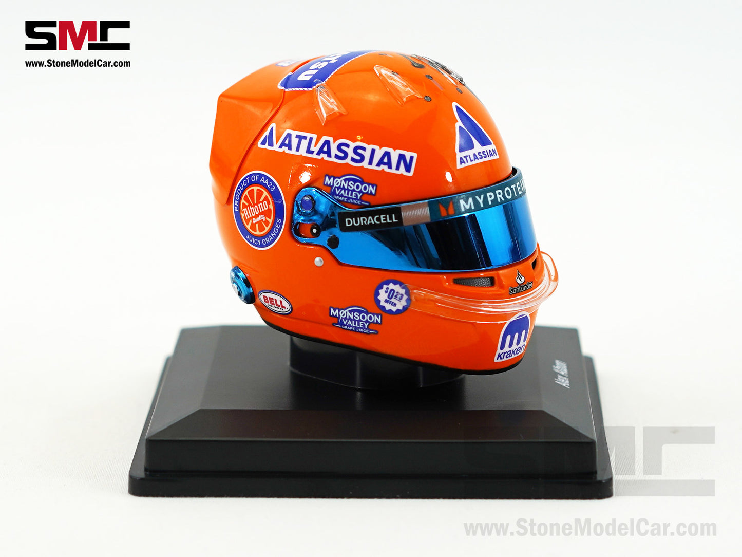 Williams F1 FW47 #23 Alexander Albon US Miami GP 2025 Spark 1:5 Miniature Helmet