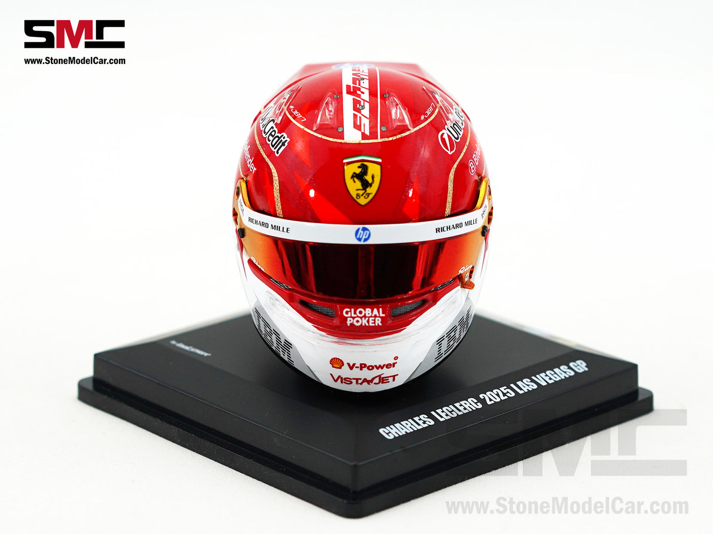 Ferrari HP F1 SF-25 #16 Charles Leclerc Las Vegas GP 2025 Looksmart 1:5 BELL Helmet