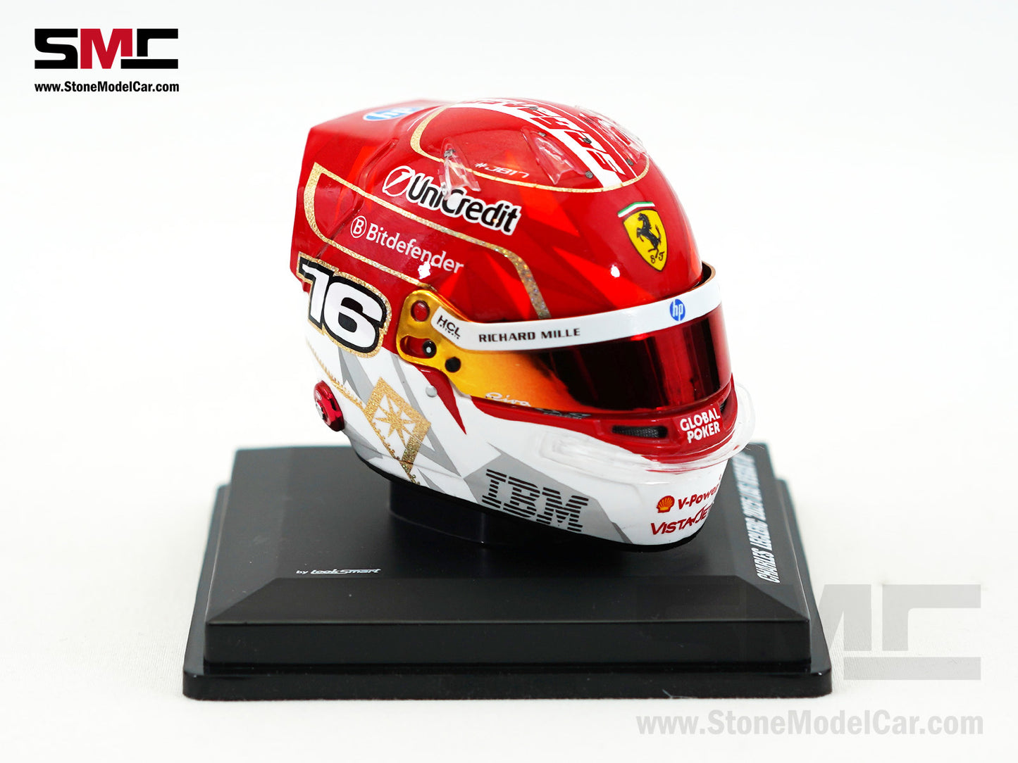 Ferrari HP F1 SF-25 #16 Charles Leclerc Las Vegas GP 2025 Looksmart 1:5 BELL Helmet