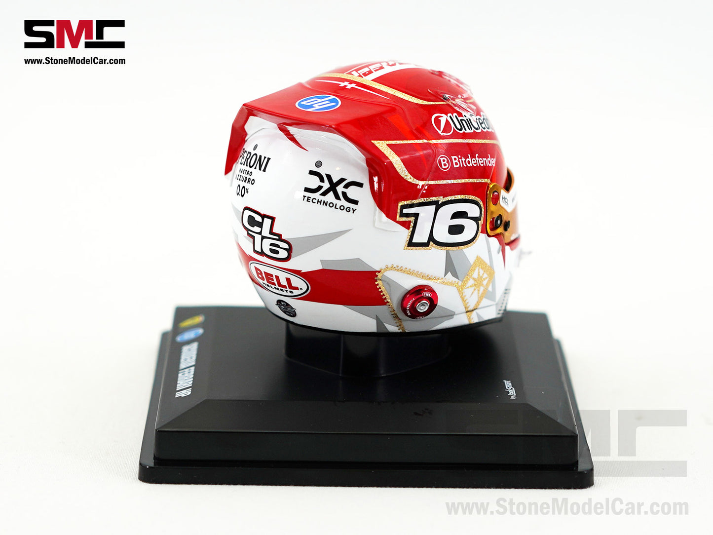 Ferrari HP F1 SF-25 #16 Charles Leclerc Las Vegas GP 2025 Looksmart 1:5 BELL Helmet
