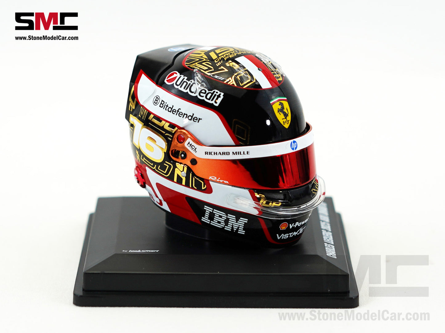 Ferrari HP F1 SF-25 #16 Charles Leclerc Abu Dhabi GP 2025 Looksmart 1:5 BELL Helmet