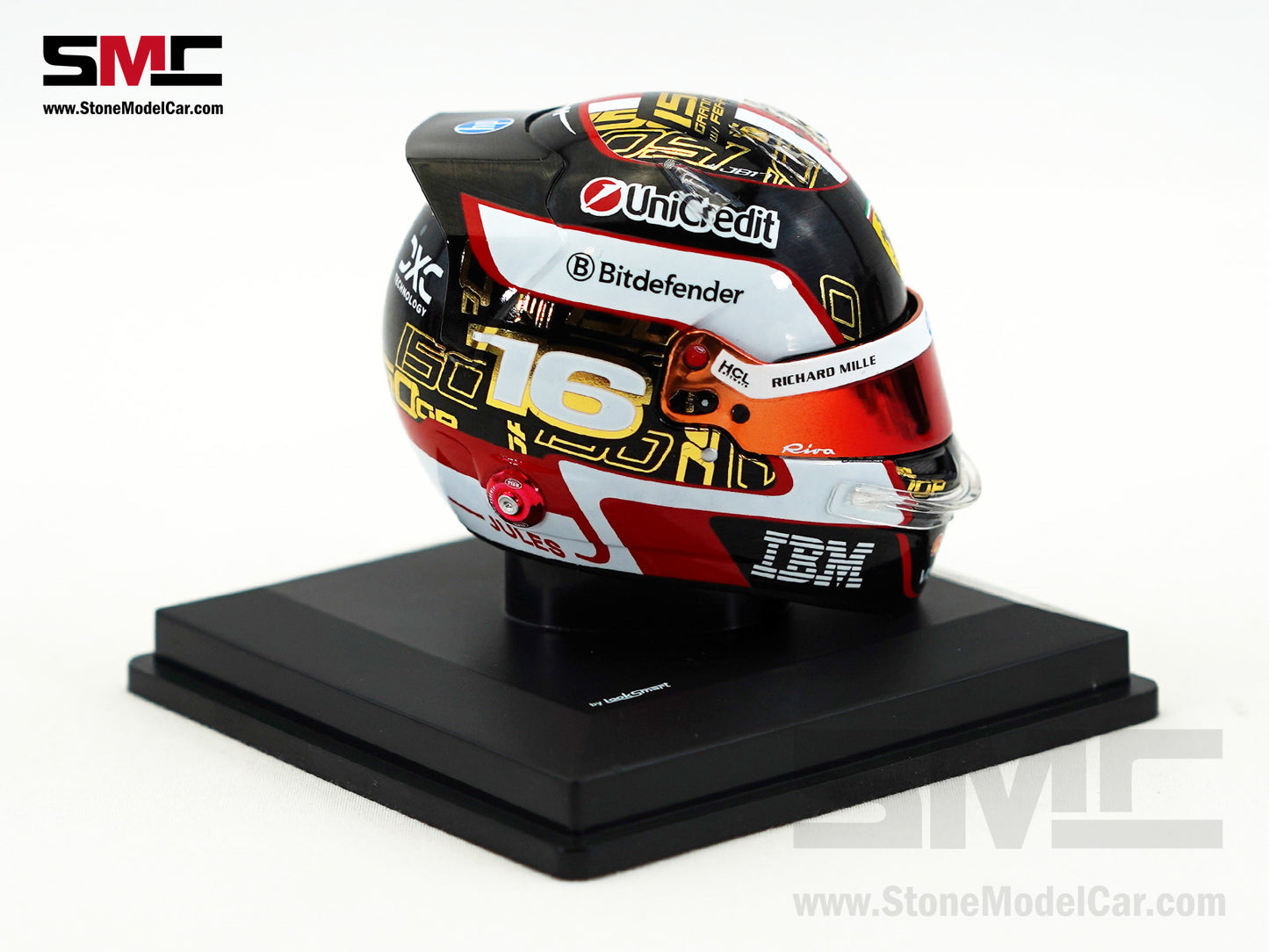Ferrari HP F1 SF-25 #16 Charles Leclerc Abu Dhabi GP 2025 Looksmart 1:5 BELL Helmet