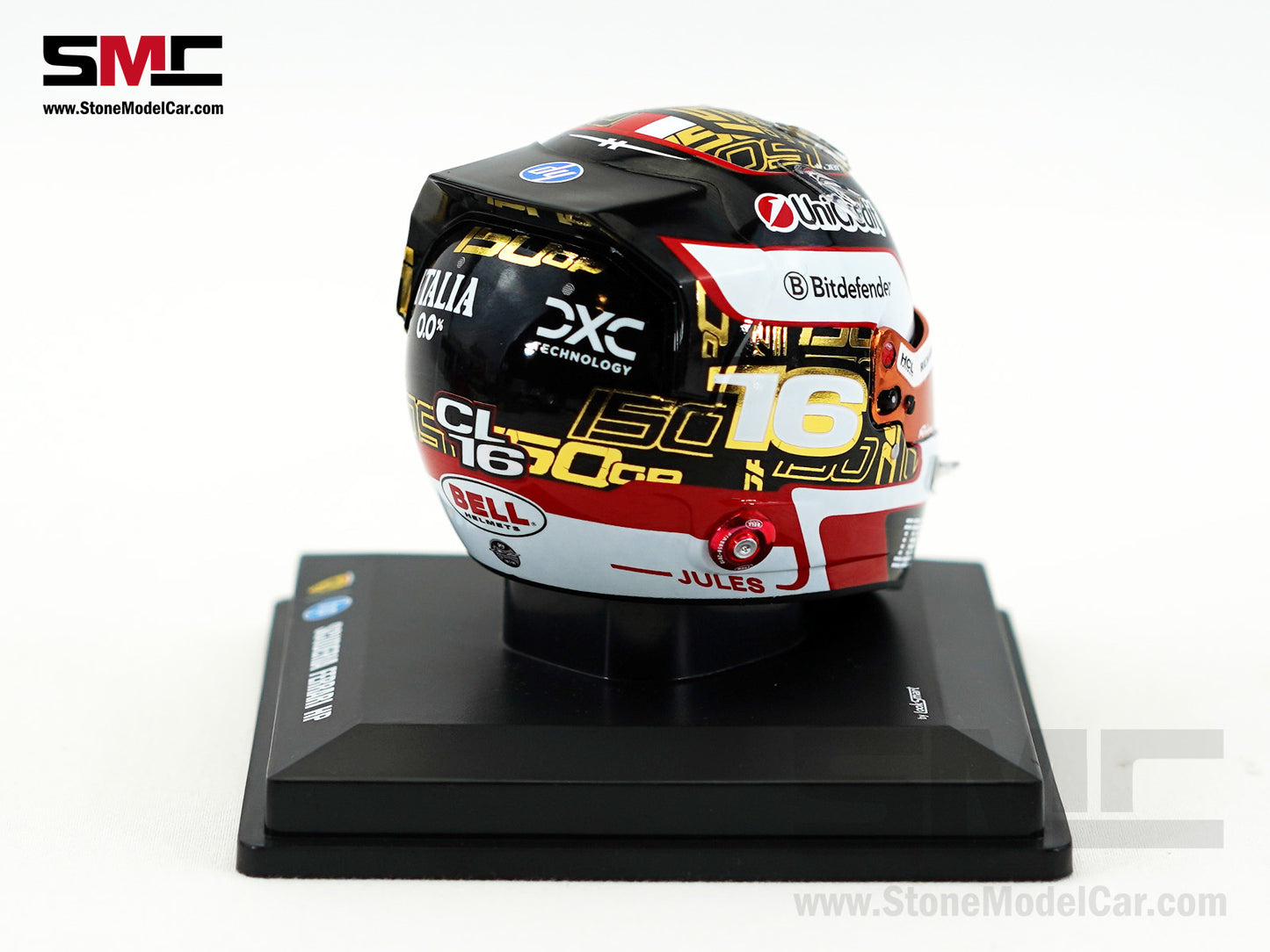 Ferrari HP F1 SF-25 #16 Charles Leclerc Abu Dhabi GP 2025 Looksmart 1:5 BELL Helmet