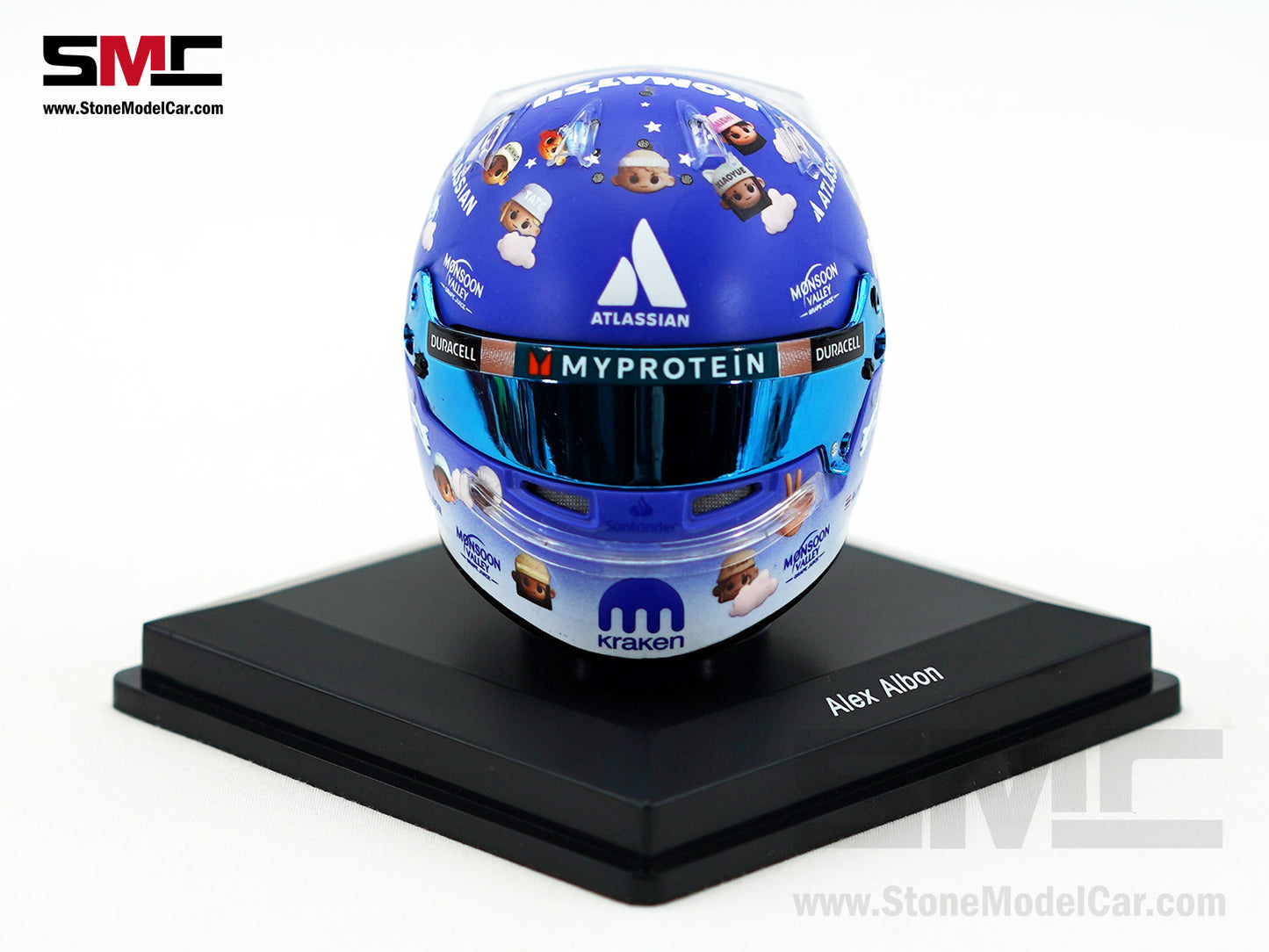 Williams F1 FW47 #23 Alexander Albon British GP 2025 Spark 1:5 Miniature Helmet