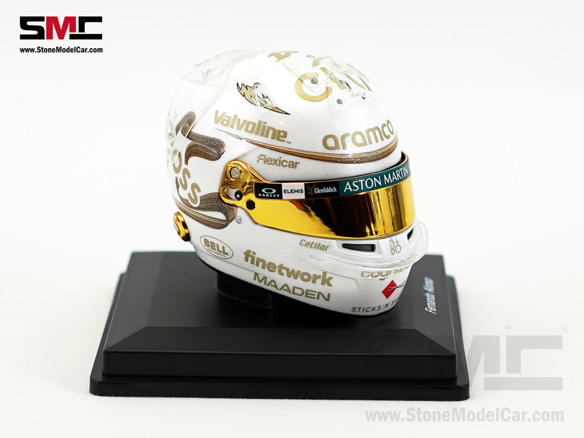 Aston Martin F1 AMR25 #14 Fernando Alonso Chinese GP 2025 Spark 1:5 Miniature Helmet 5HF200