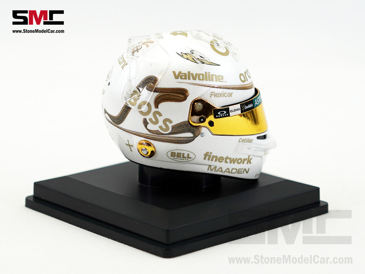 Aston Martin F1 AMR25 #14 Fernando Alonso Chinese GP 2025 Spark 1:5 Miniature Helmet 5HF200