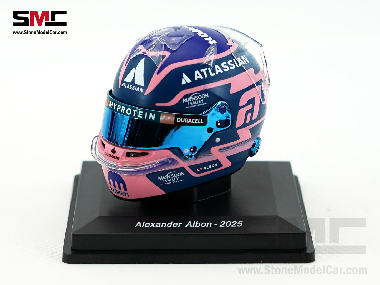 Williams F1 FW47 #23 Alexander Albon Year 2025 Spark 1:5 Miniature Helmet 5HF190