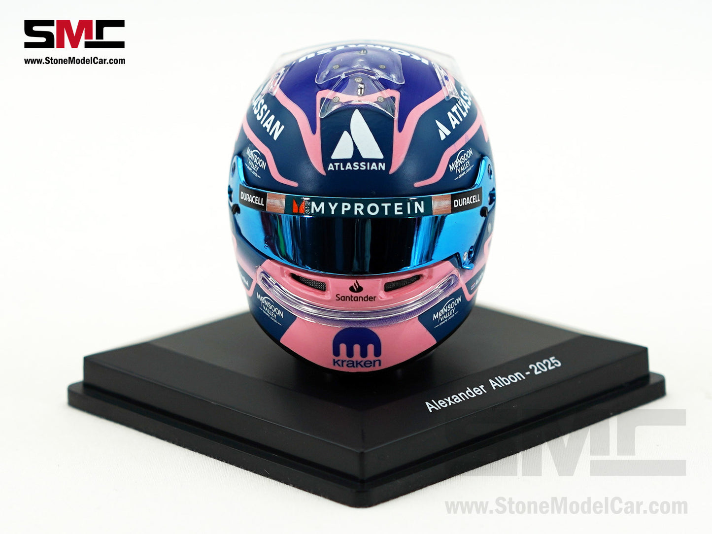 Williams F1 FW47 #23 Alexander Albon Year 2025 Spark 1:5 Miniature Helmet 5HF190