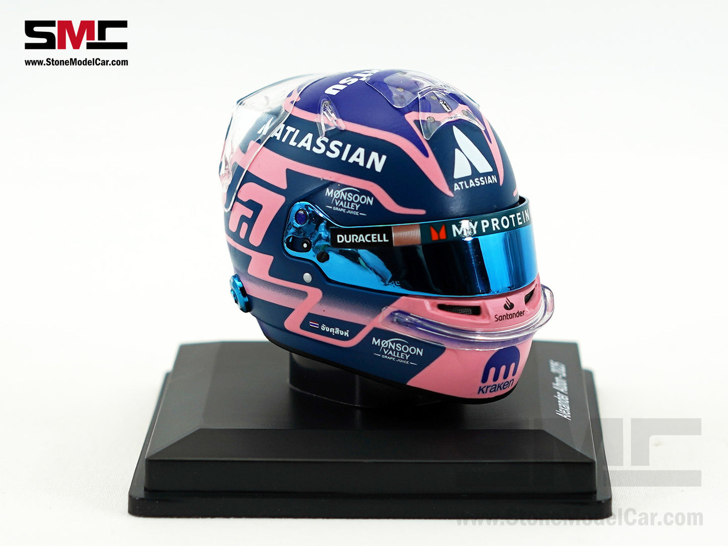 Williams F1 FW47 #23 Alexander Albon Year 2025 Spark 1:5 Miniature Helmet 5HF190