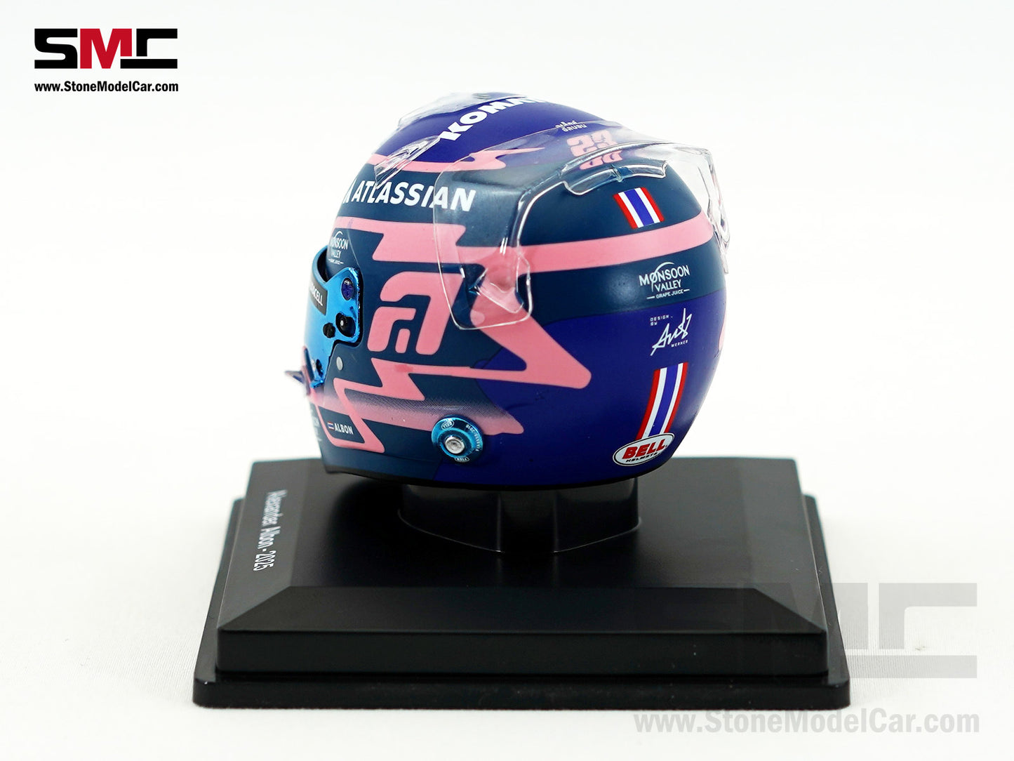 Williams F1 FW47 #23 Alexander Albon Year 2025 Spark 1:5 Miniature Helmet 5HF190