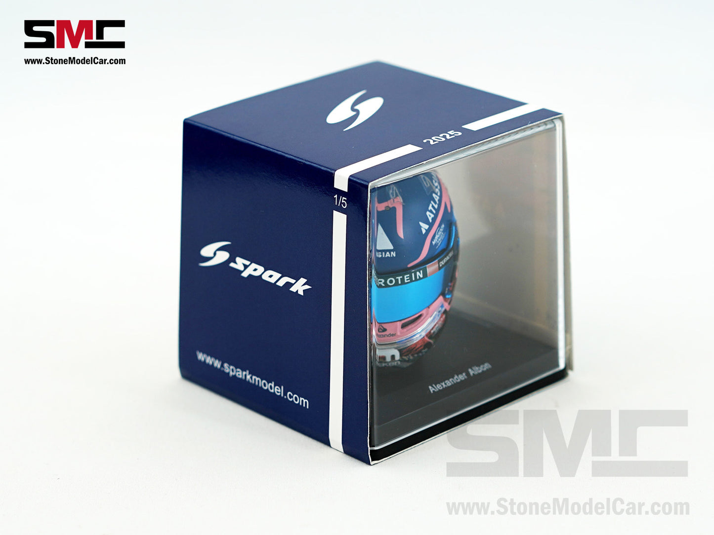 Williams F1 FW47 #23 Alexander Albon Japanese GP 2025 Spark 1:5 Miniature Helmet