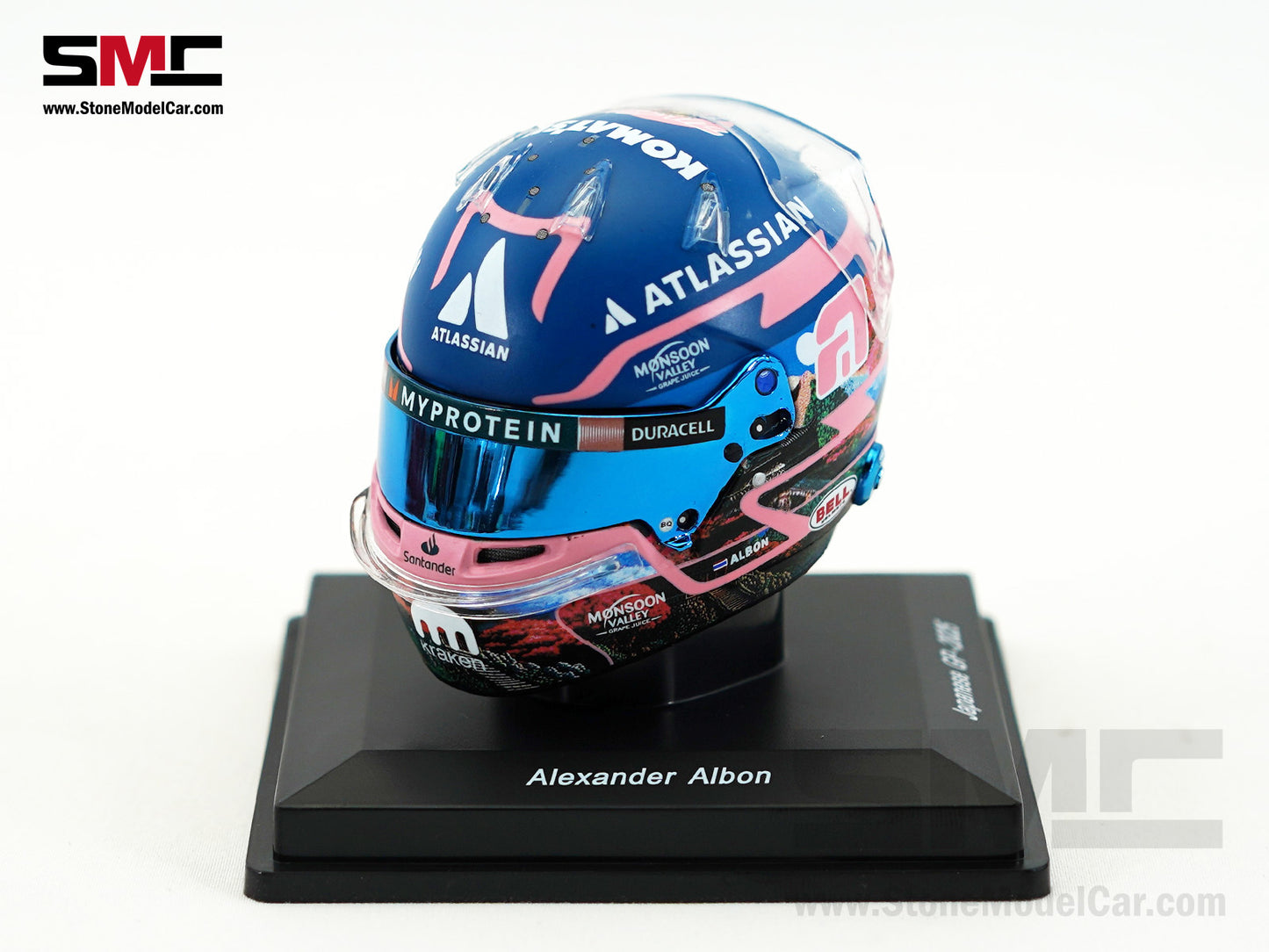 Williams F1 FW47 #23 Alexander Albon Japanese GP 2025 Spark 1:5 Miniature Helmet