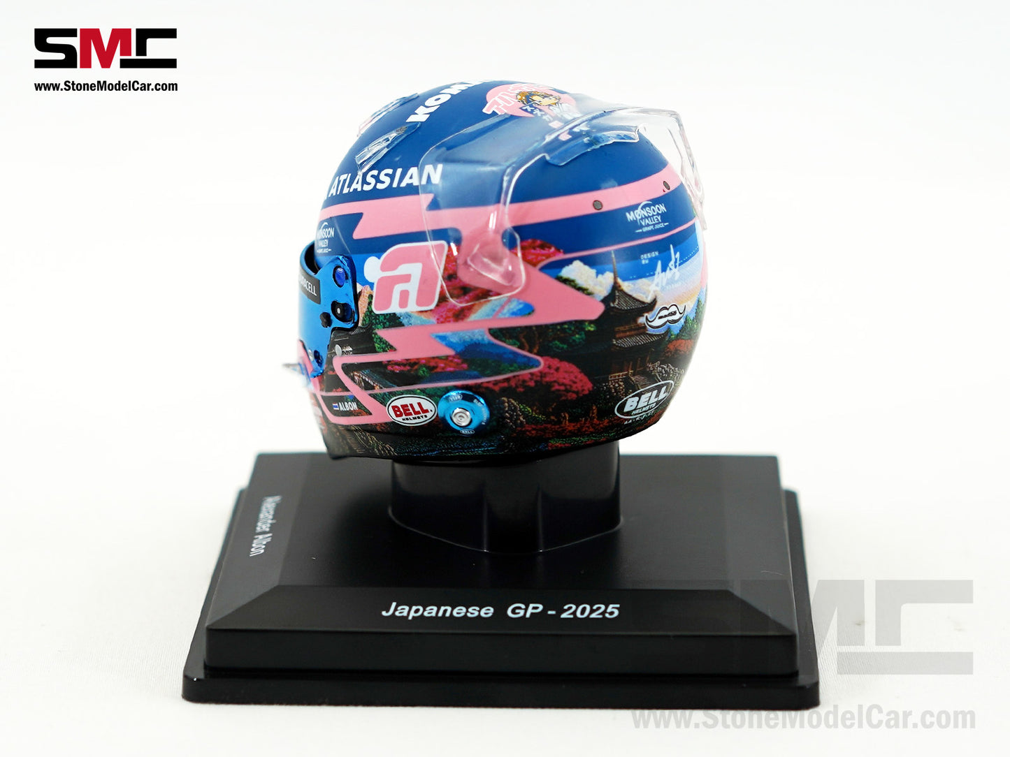 Williams F1 FW47 #23 Alexander Albon Japanese GP 2025 Spark 1:5 Miniature Helmet