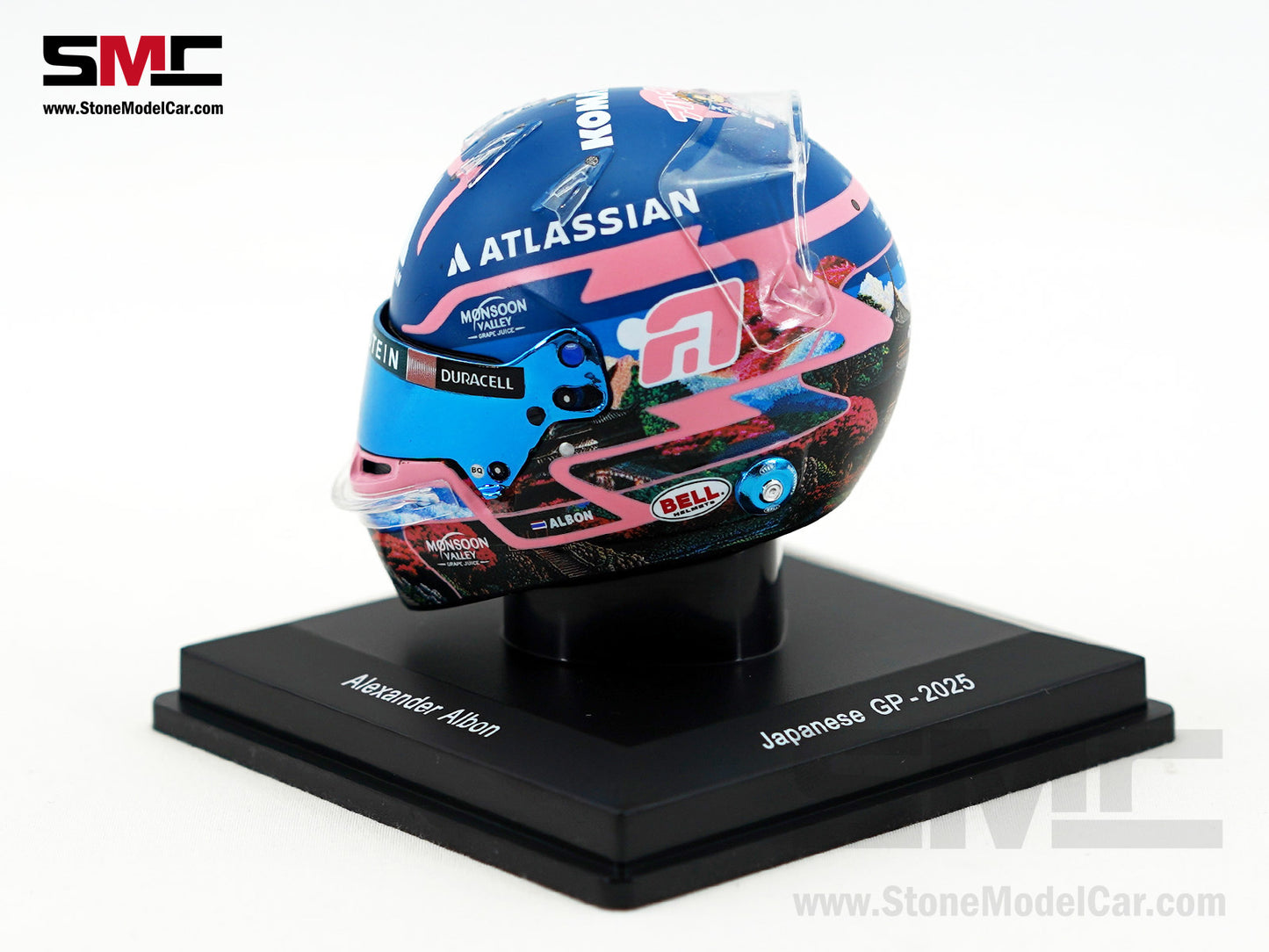 Williams F1 FW47 #23 Alexander Albon Japanese GP 2025 Spark 1:5 Miniature Helmet