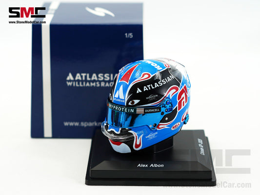 Williams F1 FW47 #23 Alexander Albon Chinese GP 2025 Spark 1:5 Miniature Helmet