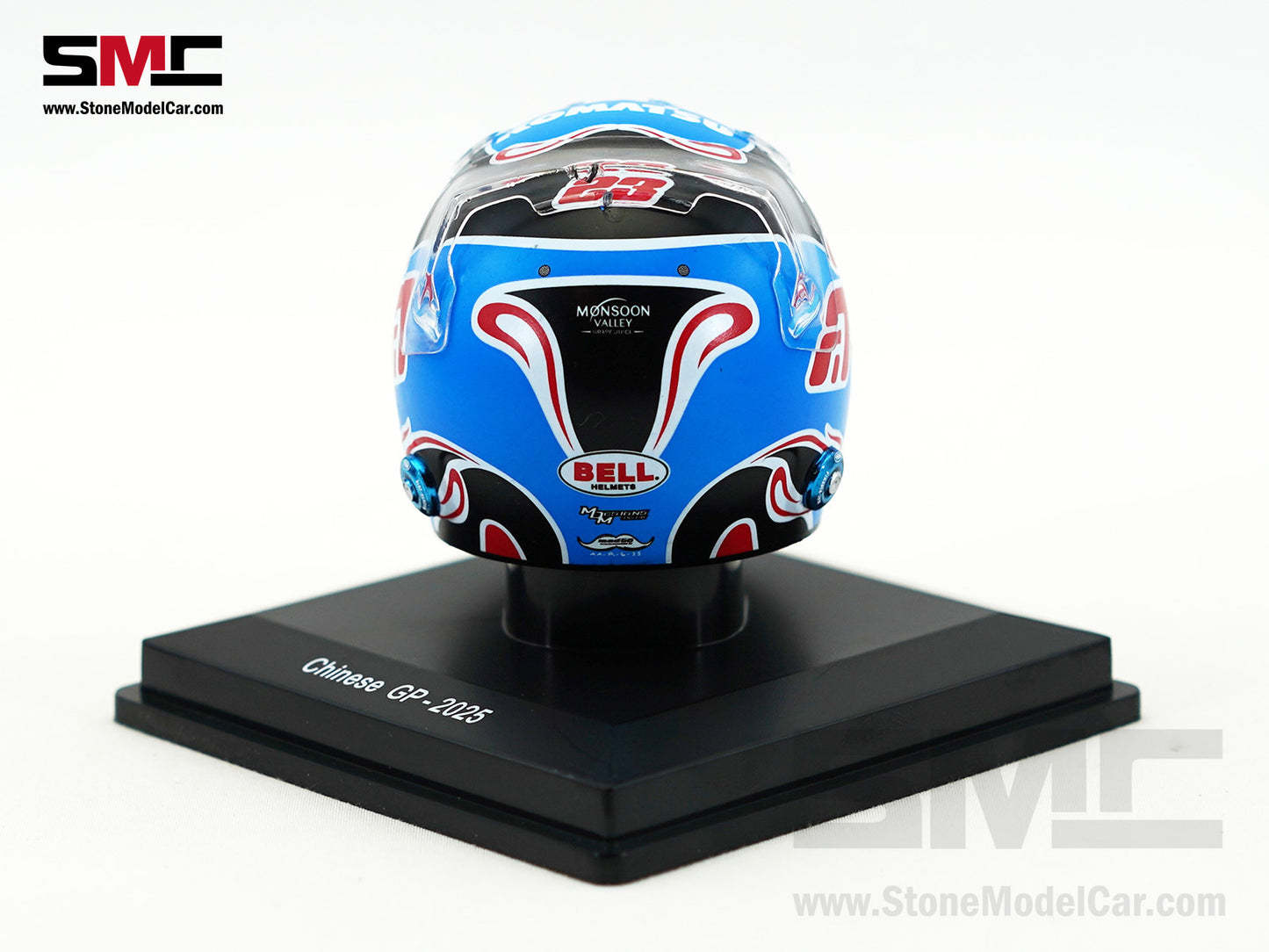 Williams F1 FW47 #23 Alexander Albon Chinese GP 2025 Spark 1:5 Miniature Helmet