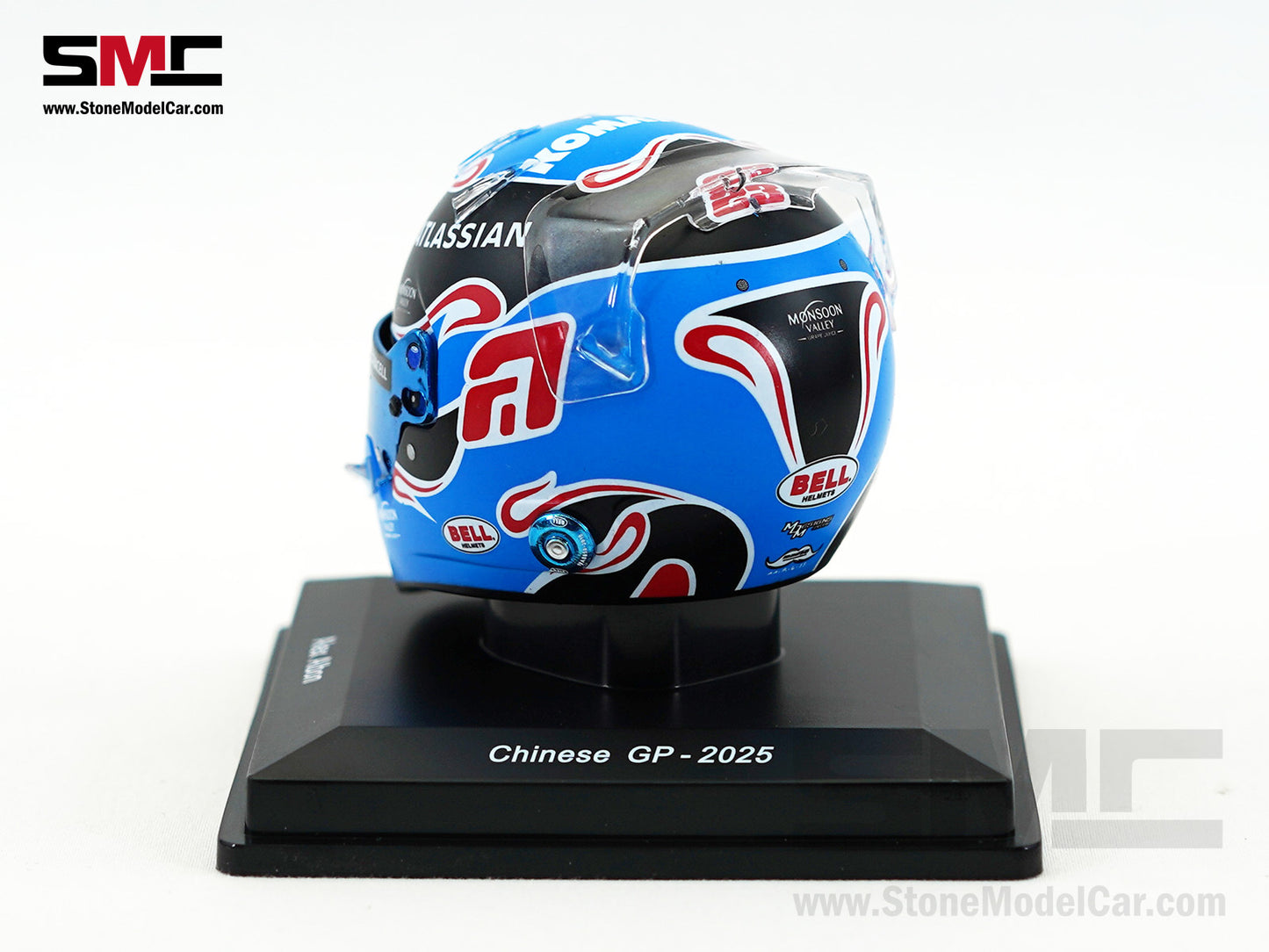 Williams F1 FW47 #23 Alexander Albon Chinese GP 2025 Spark 1:5 Miniature Helmet