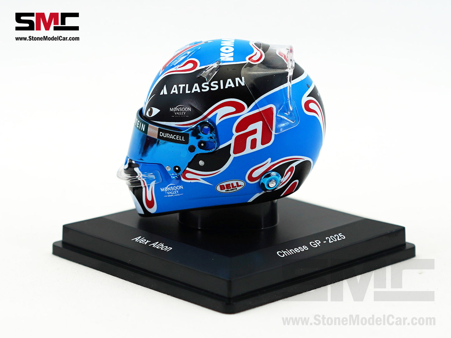 Williams F1 FW47 #23 Alexander Albon Chinese GP 2025 Spark 1:5 Miniature Helmet