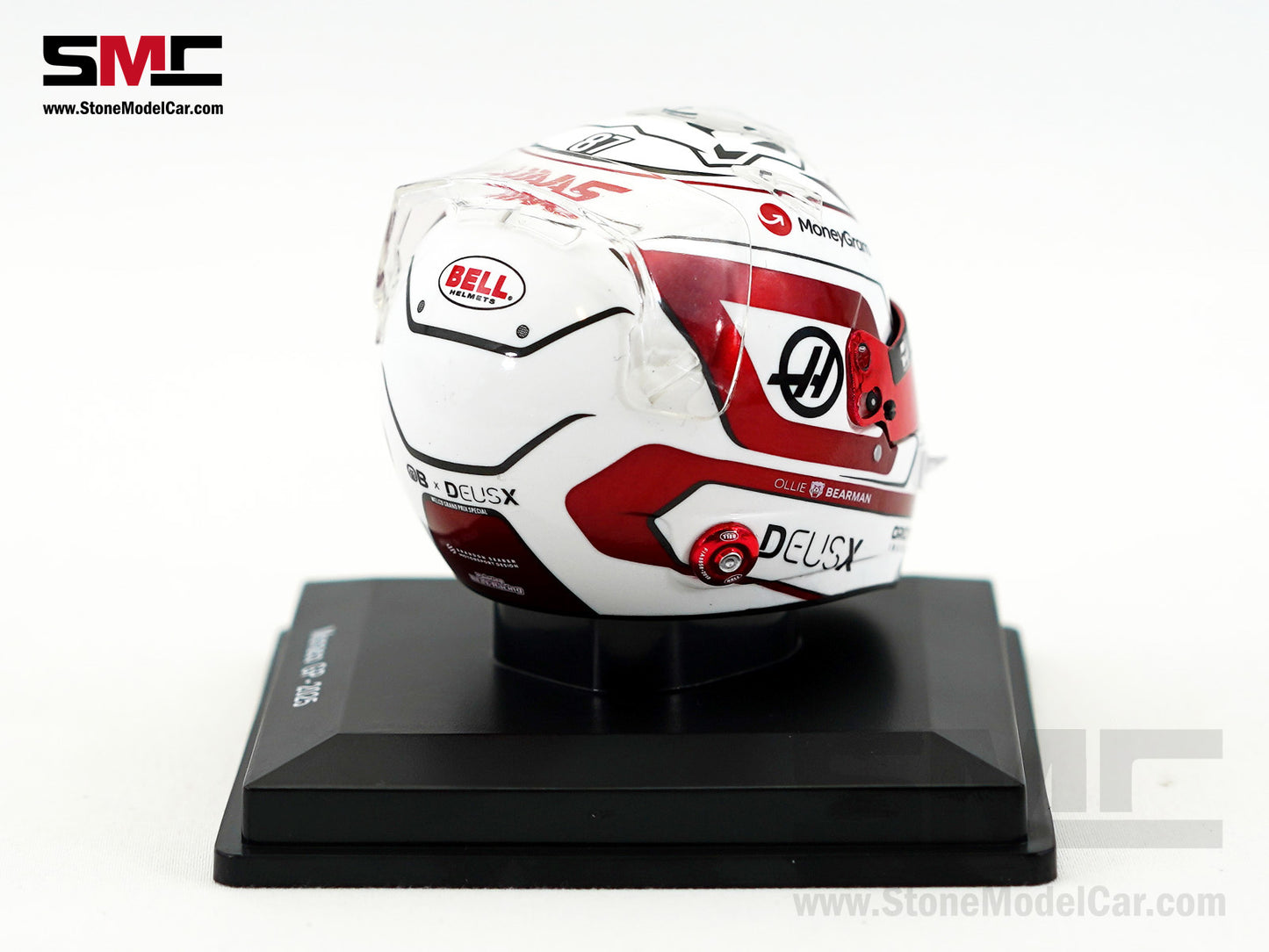 Haas F1 Team VF-25 #87 Oliver Bearman Monaco GP 2025 Spark 1:5 Miniature Helmet