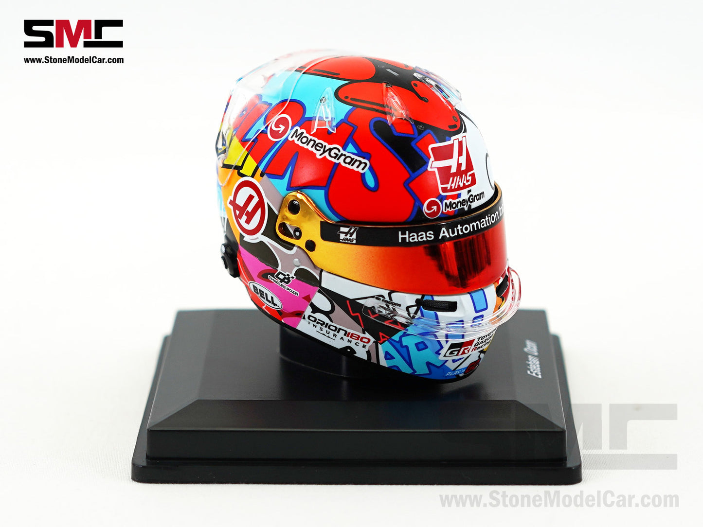 Haas F1 Team VF-25 #31 Esteban Ocon US Miami GP 2025 Spark 1:5 Miniature Helmet