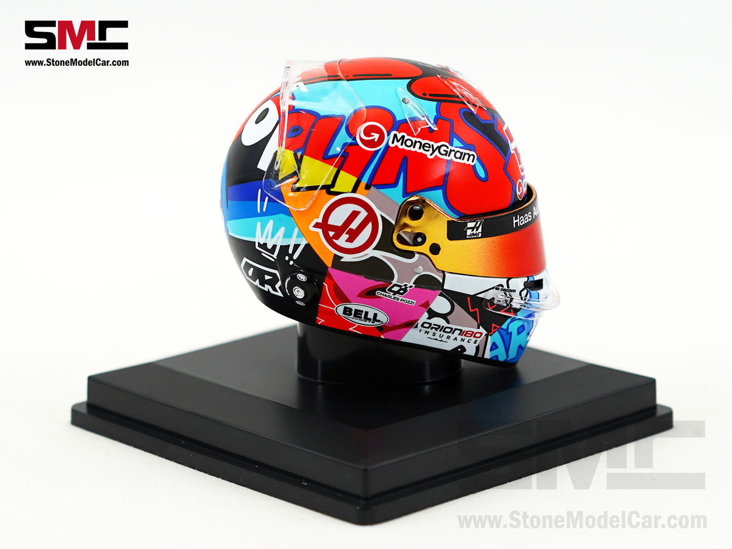 Haas F1 Team VF-25 #31 Esteban Ocon US Miami GP 2025 Spark 1:5 Miniature Helmet