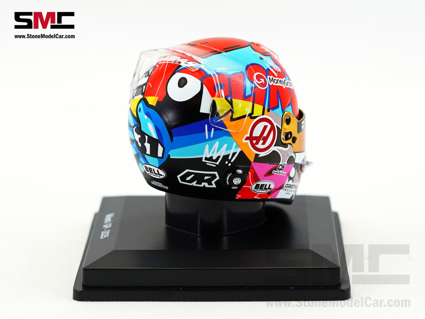 Haas F1 Team VF-25 #31 Esteban Ocon US Miami GP 2025 Spark 1:5 Miniature Helmet