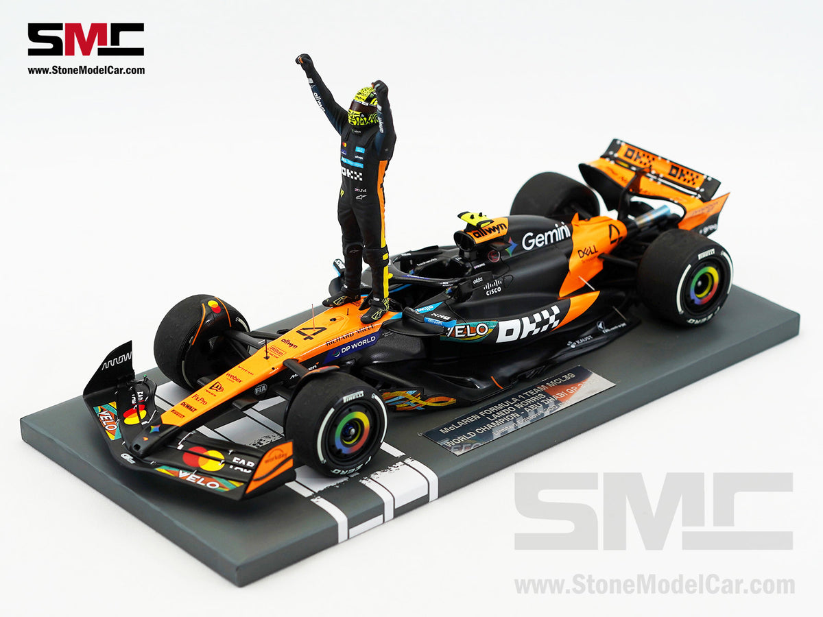 McLaren F1 MCL39 #4 Lando Norris Abu Dhabi GP 2025 World Champion 1:18 MINICHAMPS