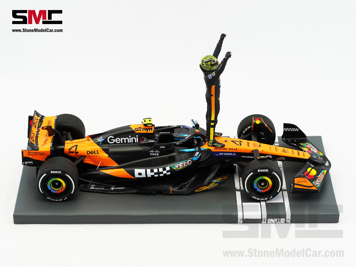 McLaren F1 MCL39 #4 Lando Norris Abu Dhabi GP 2025 World Champion 1:18 MINICHAMPS