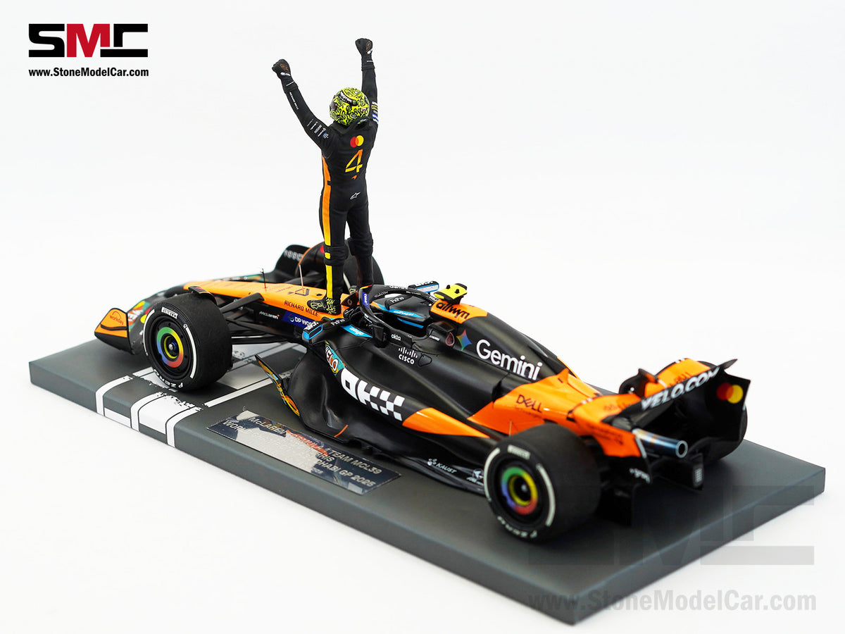 McLaren F1 MCL39 #4 Lando Norris Abu Dhabi GP 2025 World Champion 1:18 MINICHAMPS