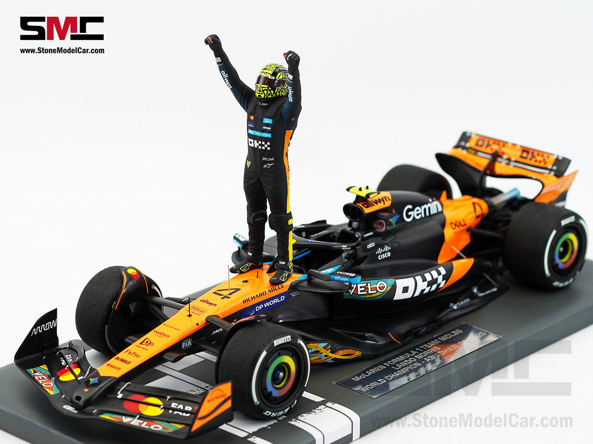 McLaren F1 MCL39 #4 Lando Norris Abu Dhabi GP 2025 World Champion 1:18 MINICHAMPS