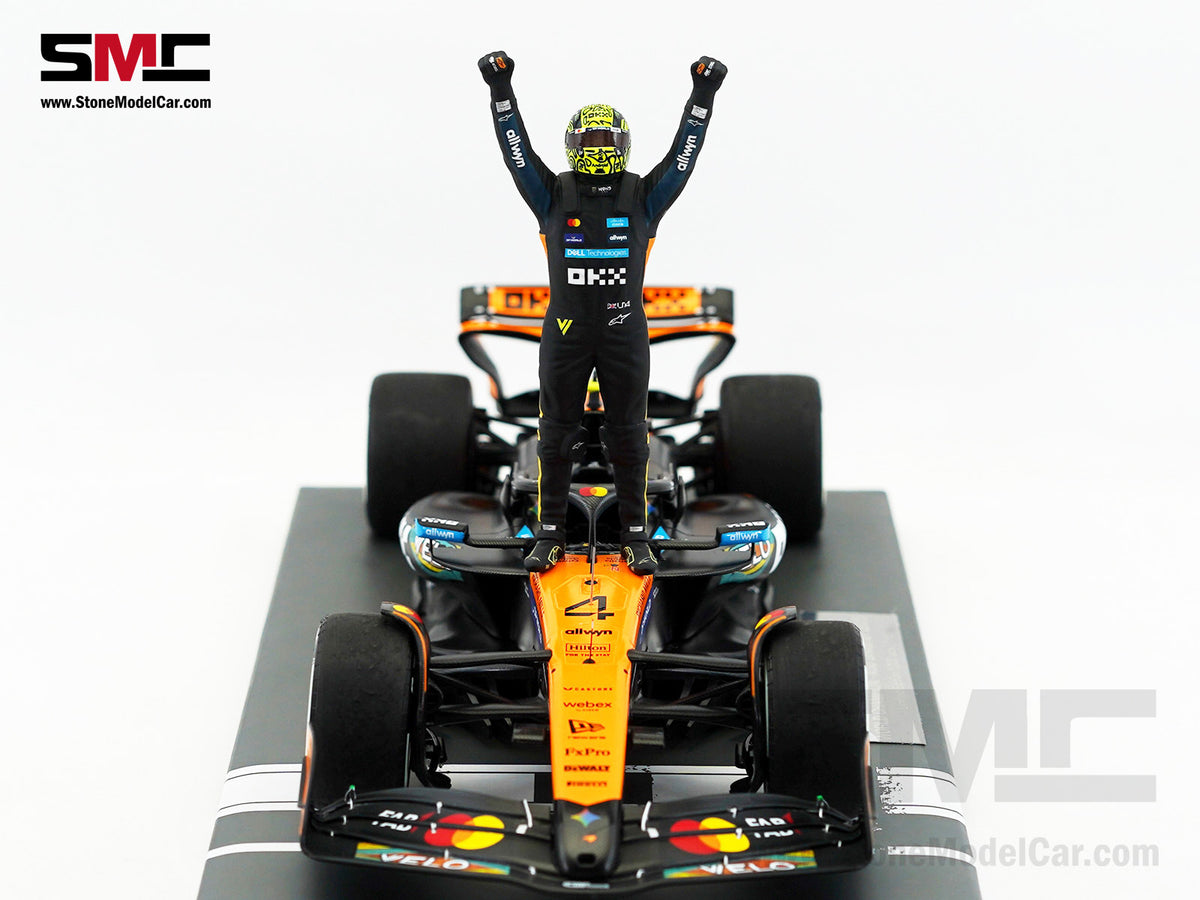 McLaren F1 MCL39 #4 Lando Norris Abu Dhabi GP 2025 World Champion 1:18 MINICHAMPS