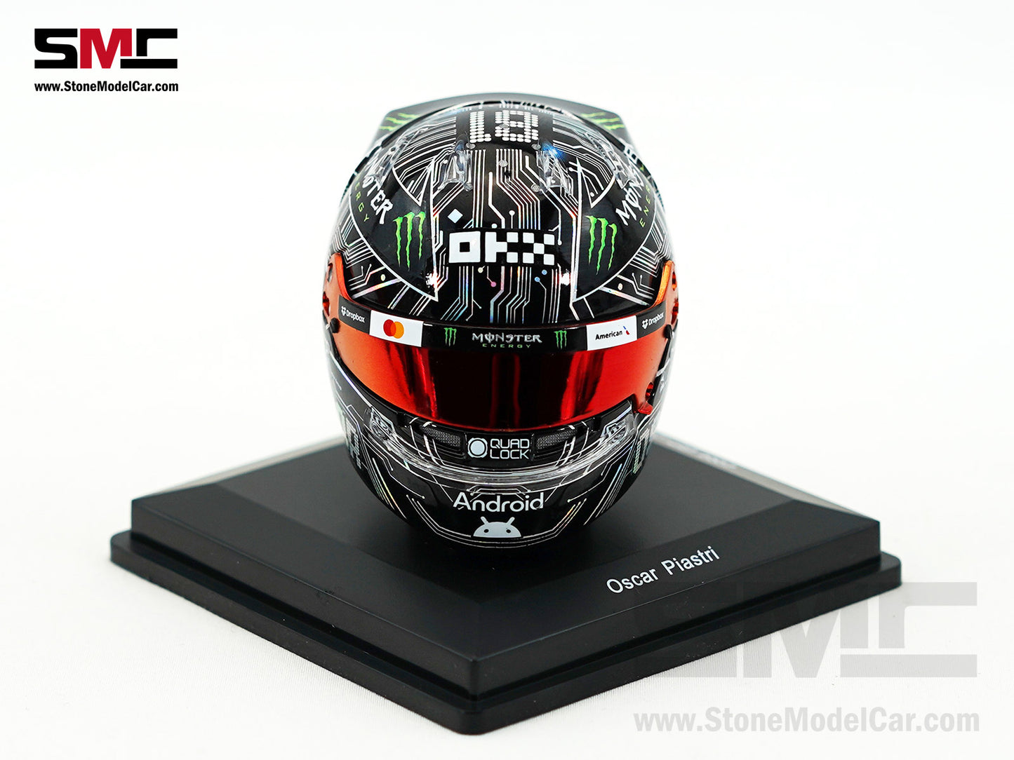 McLaren F1 MCL39 #81 Oscar Piastri US Austin GP 2025 Spark 1:5 Miniature Helmet