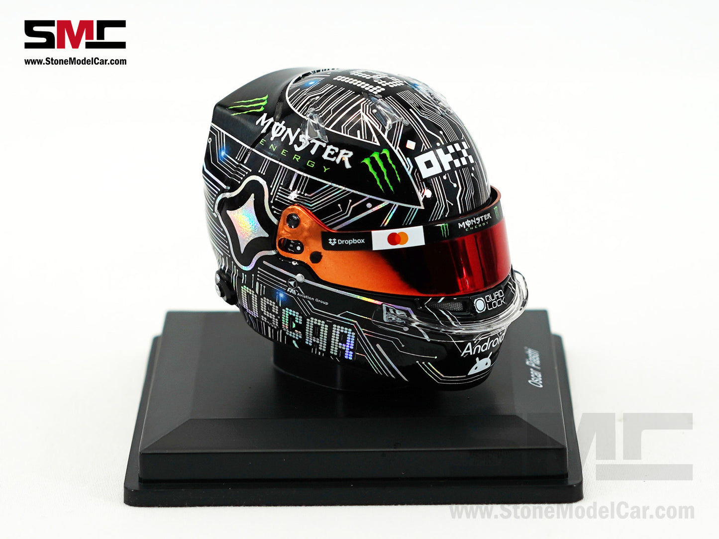 McLaren F1 MCL39 #81 Oscar Piastri US Austin GP 2025 Spark 1:5 Miniature Helmet