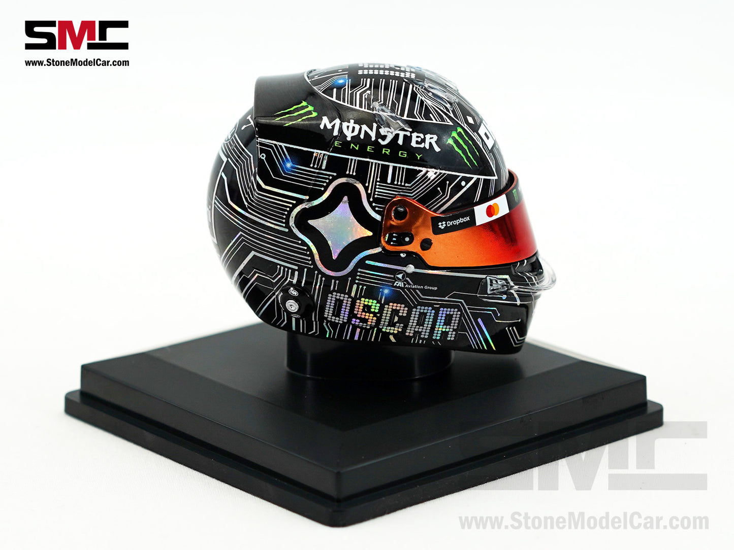 McLaren F1 MCL39 #81 Oscar Piastri US Austin GP 2025 Spark 1:5 Miniature Helmet
