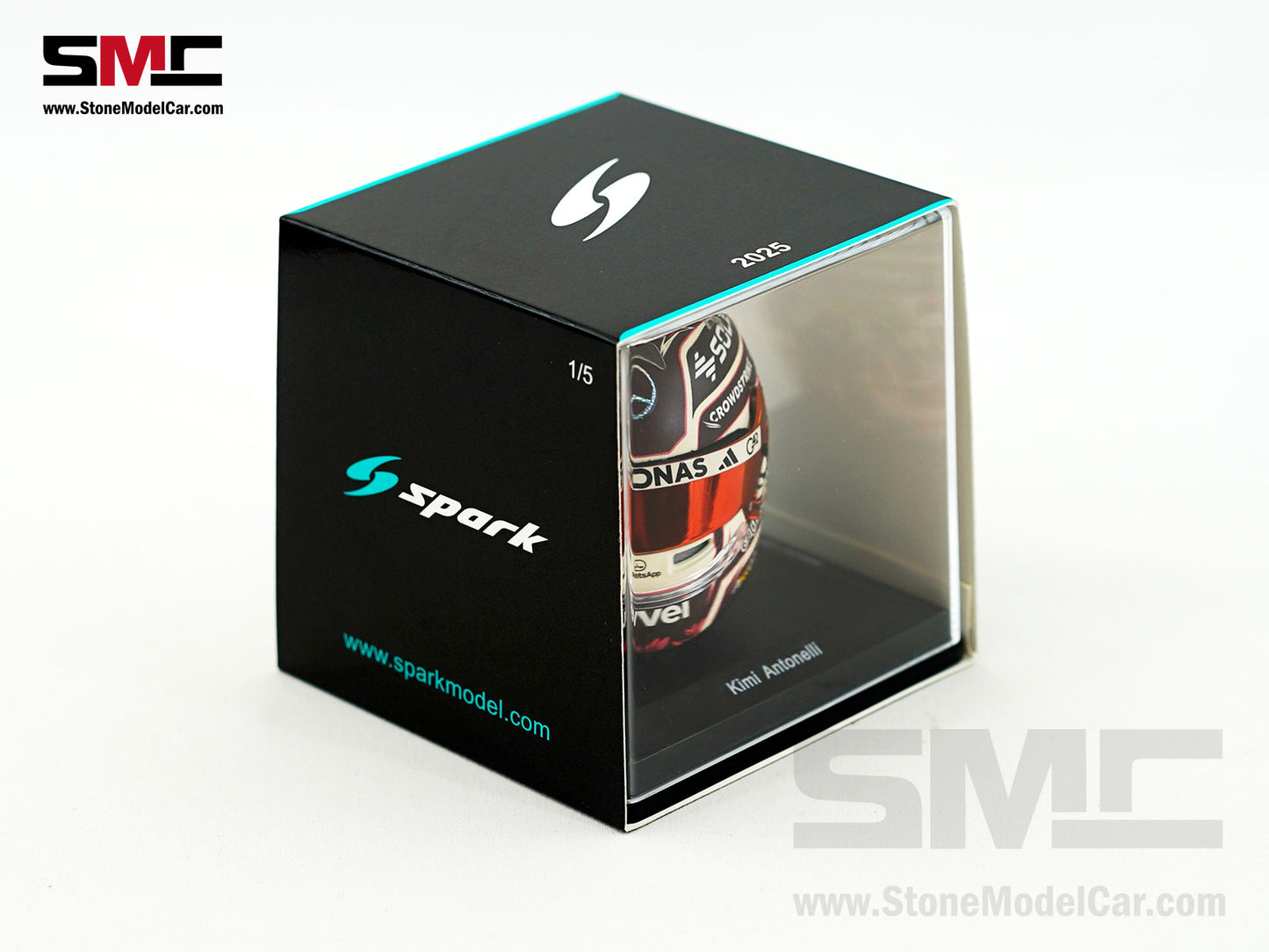 Mercedes F1 W16 #12 Kimi Antonelli Miami GP 2025 Sprint Pole Spark 1:5 Helmet