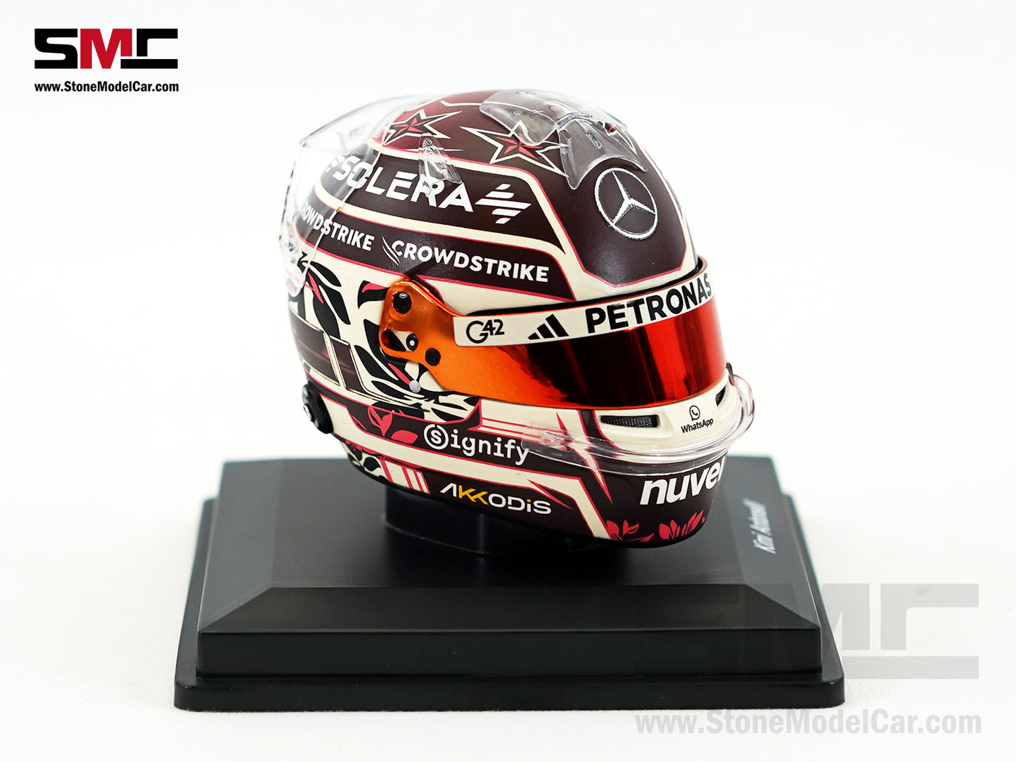 Mercedes F1 W16 #12 Kimi Antonelli Miami GP 2025 Sprint Pole Spark 1:5 Helmet