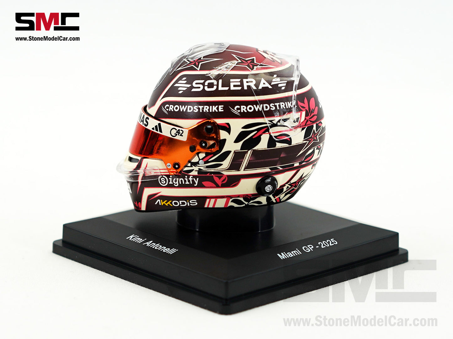 Mercedes F1 W16 #12 Kimi Antonelli Miami GP 2025 Sprint Pole Spark 1:5 Helmet