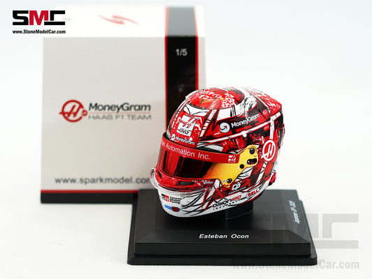 Haas F1 Team VF-25 #31 Esteban Ocon Japanese GP 2025 Spark 1:5 Helmet