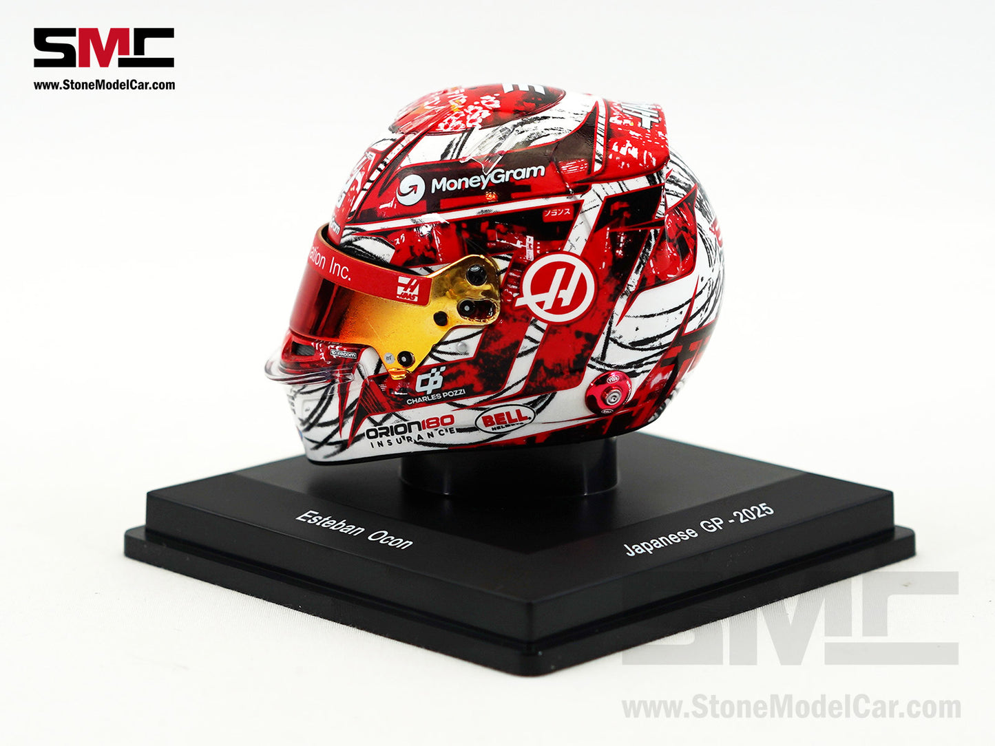 Haas F1 Team VF-25 #31 Esteban Ocon Japanese GP 2025 Spark 1:5 Helmet