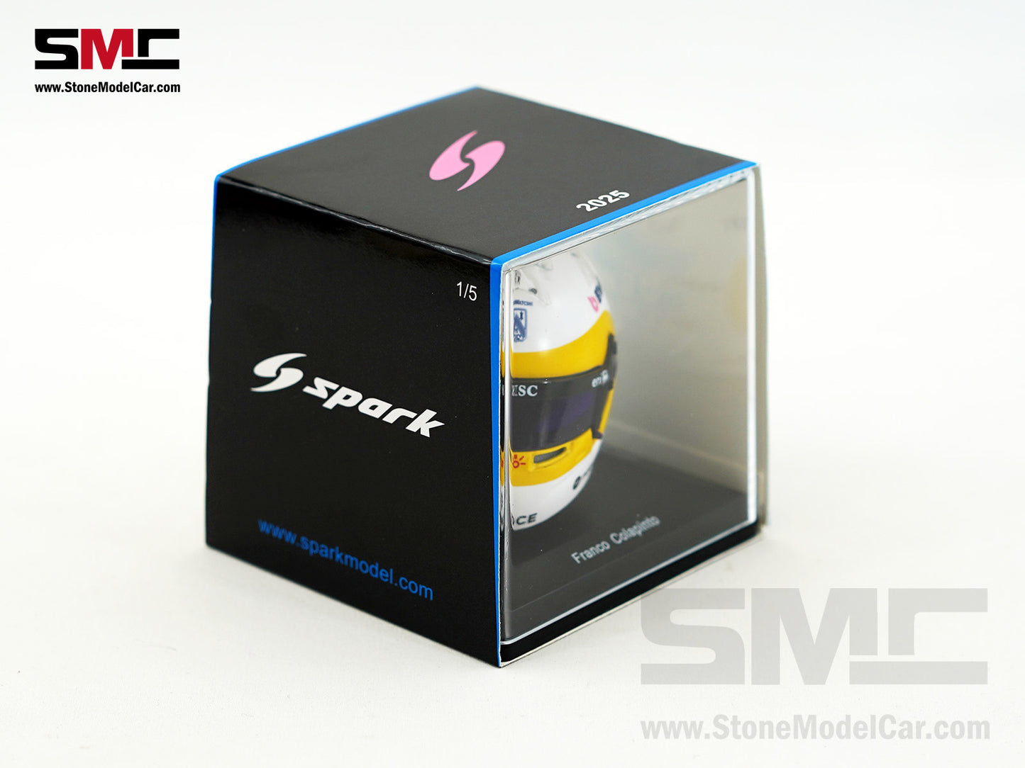 Alpine Renault F1 A525 #43 Franco Colapinto US GP 2025 Spark 1:5 Miniature Helmet