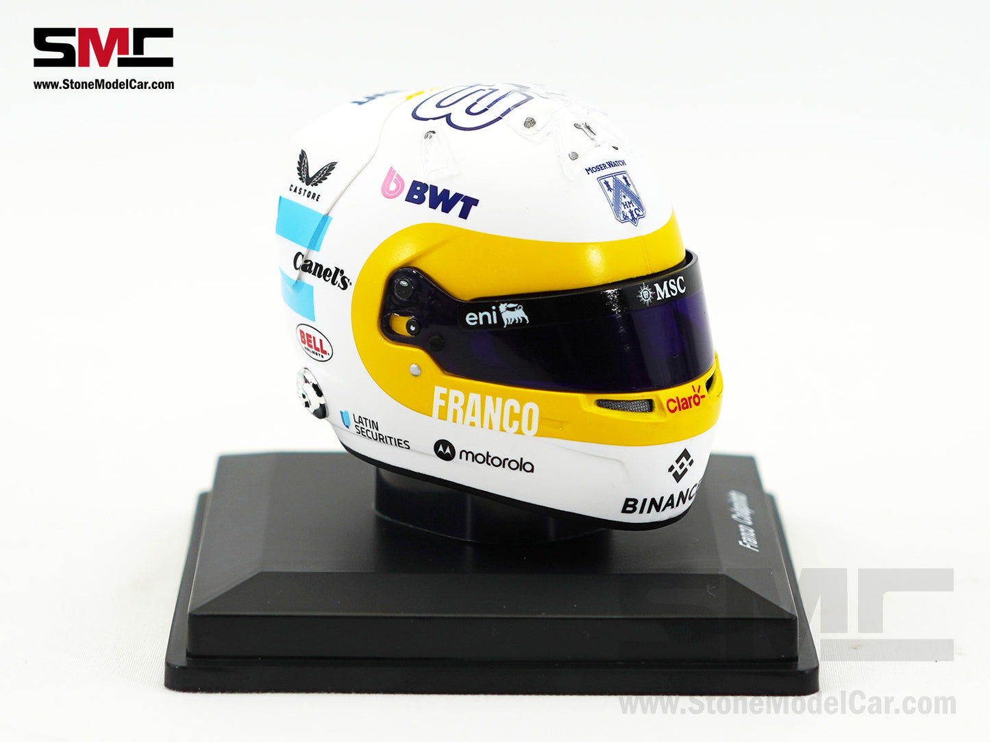 Alpine Renault F1 A525 #43 Franco Colapinto US GP 2025 Spark 1:5 Miniature Helmet