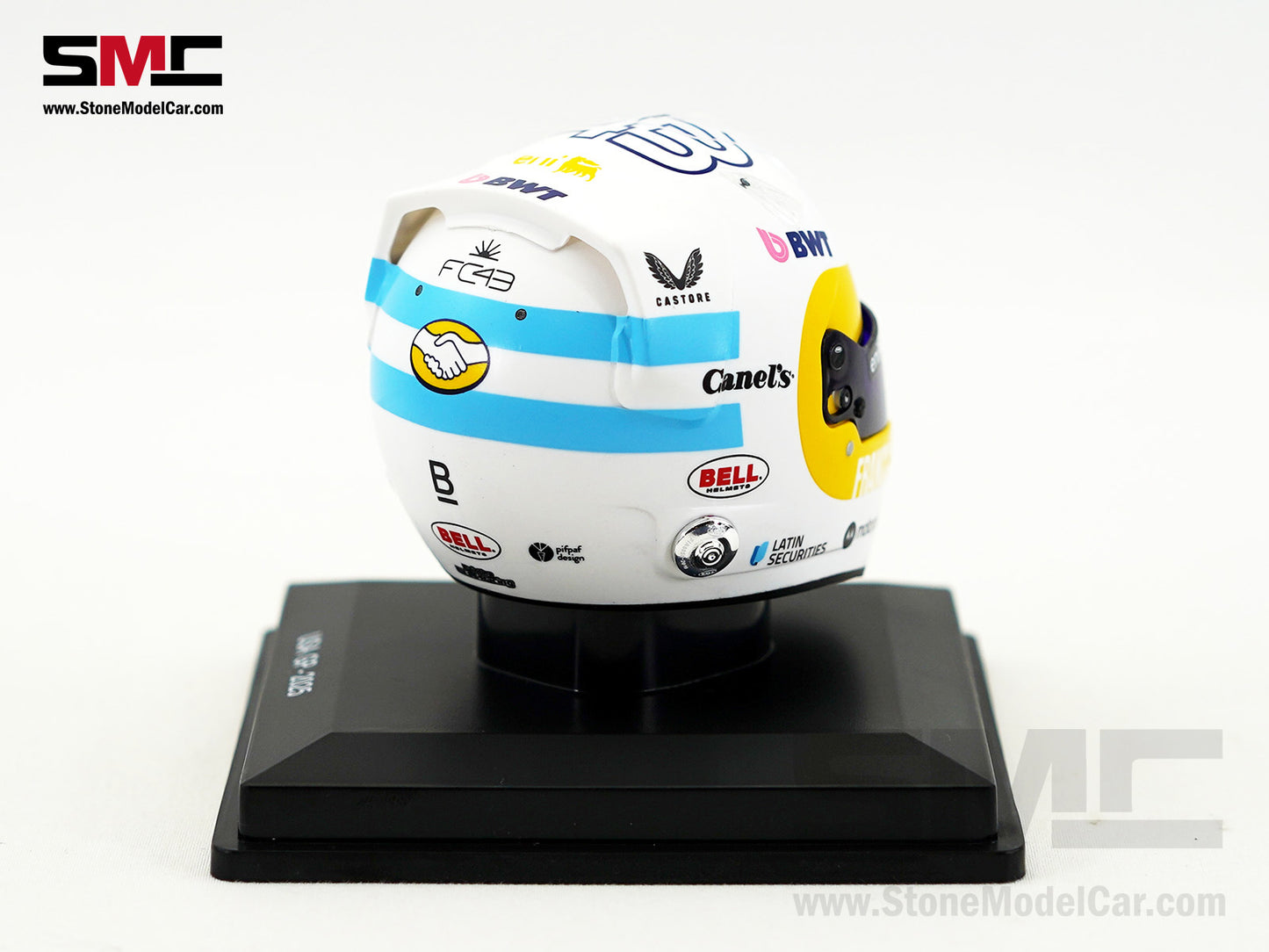 Alpine Renault F1 A525 #43 Franco Colapinto US GP 2025 Spark 1:5 Miniature Helmet