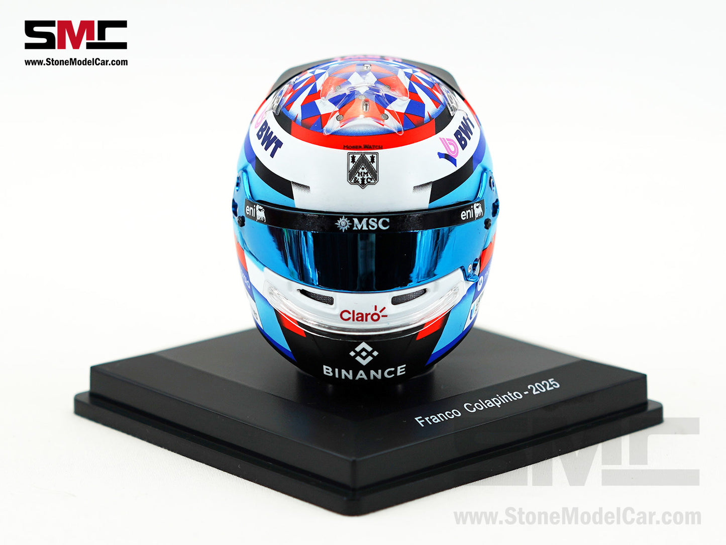 Alpine Renault F1 A525 #43 Franco Colapinto Season 2025 Spark 1:5 Miniature Helmet