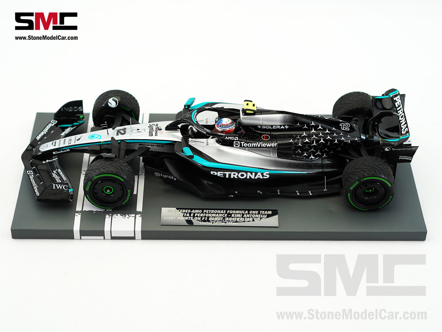 Mercedes F1 W16 #12 Kimi Antonelli Australian GP 2025 4th 1:18 MINICHAMPS