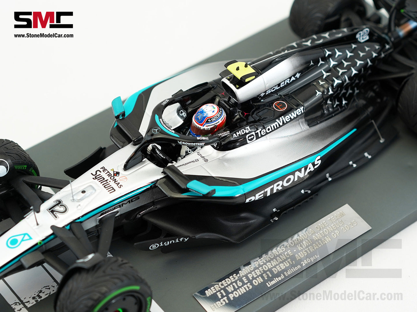 Mercedes F1 W16 #12 Kimi Antonelli Australian GP 2025 4th 1:18 MINICHAMPS