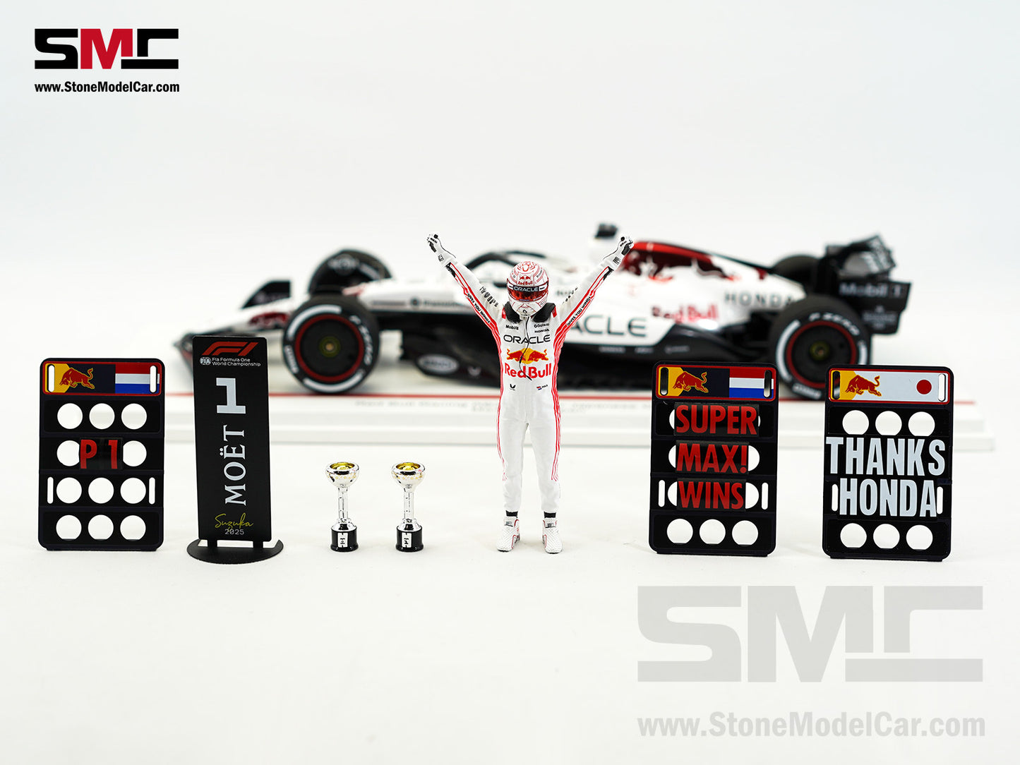 Red Bull F1 RB21 #1 Max Verstappen Japanese GP Winner 2025 1:18 Spark Figure Special