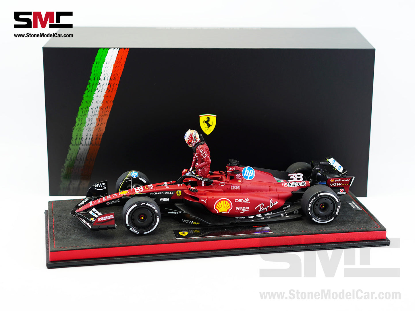 Ferrari F1 SF-23 #38 Zhou Guanyu Fiorano Test 2025 Looksmart 1:18 Special Edition LS18BNF004