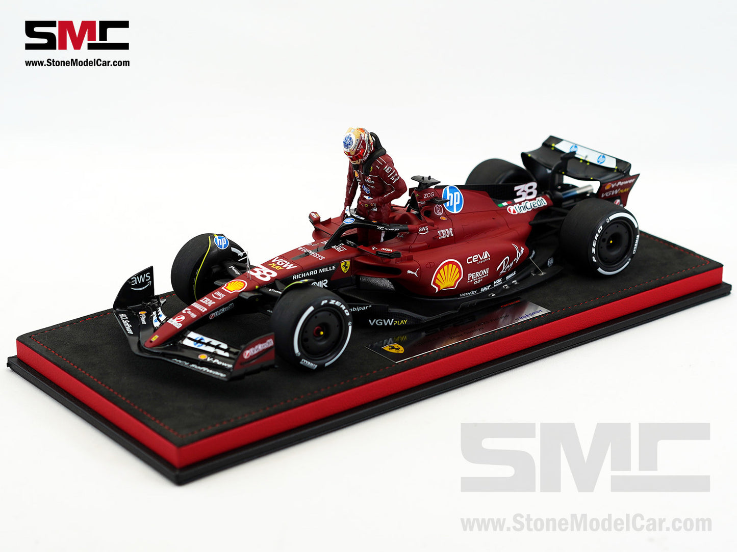 Ferrari F1 SF-23 #38 Zhou Guanyu Fiorano Test 2025 Looksmart 1:18 Special Edition LS18BNF004