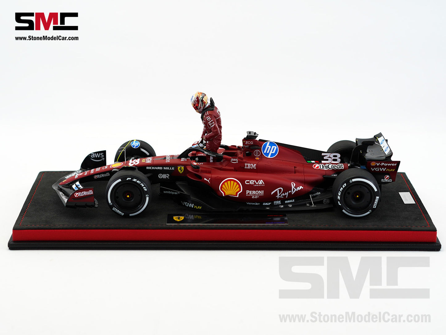 Ferrari F1 SF-23 #38 Zhou Guanyu Fiorano Test 2025 Looksmart 1:18 Special Edition LS18BNF004