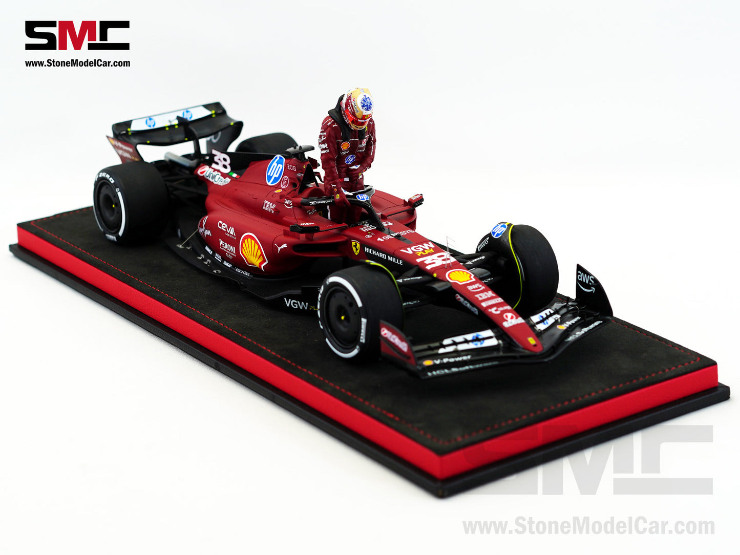 Ferrari F1 SF-23 #38 Zhou Guanyu Fiorano Test 2025 Looksmart 1:18 Special Edition LS18BNF004
